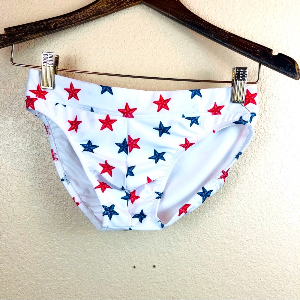 Swim Evolve Brief Stars Trunks NWOT